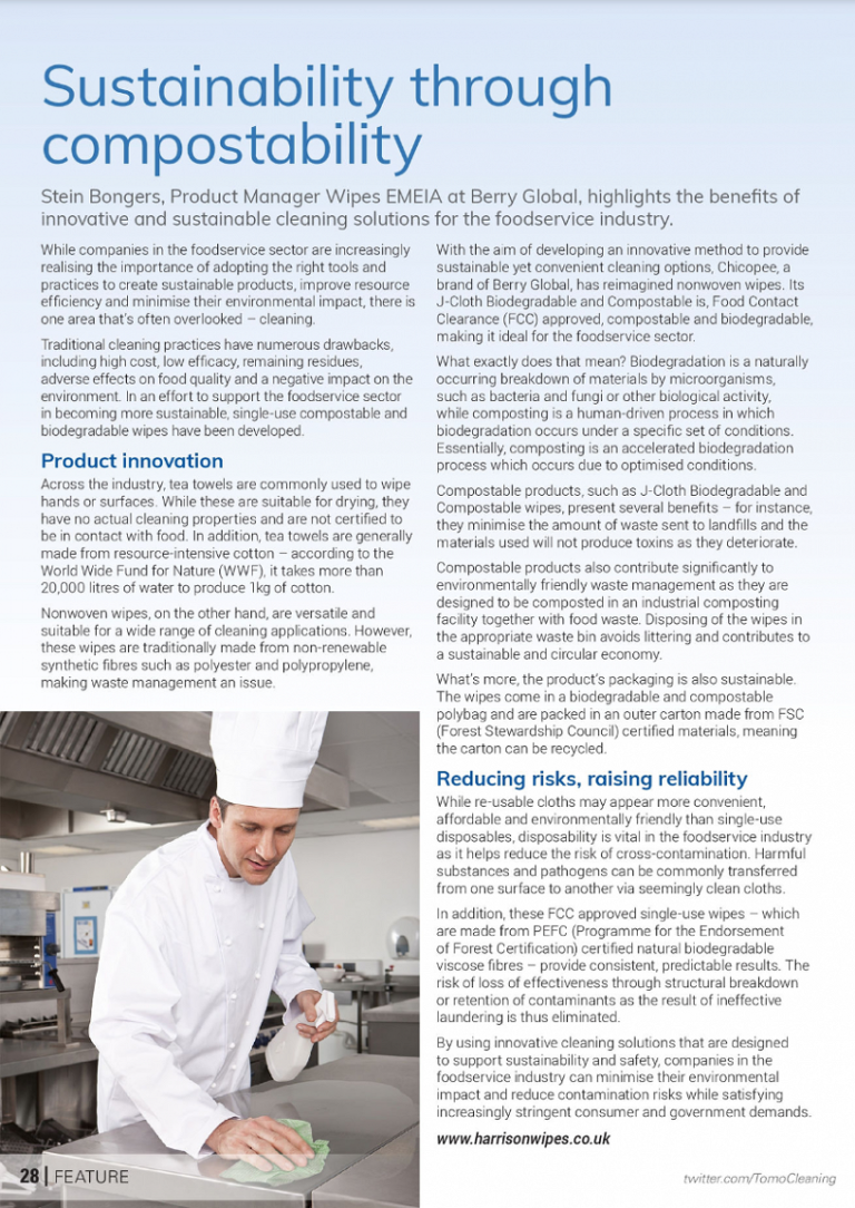 Sustainability through compostability