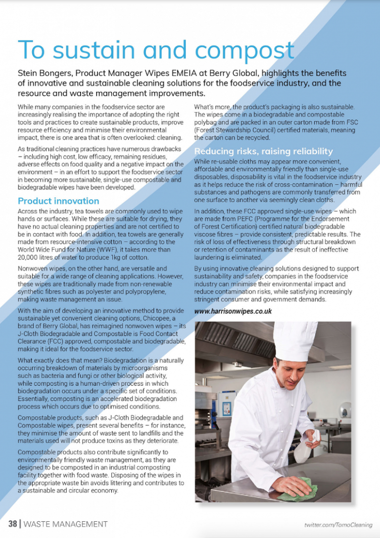 Tomorrow’s Cleaning – Waste Management December 2019