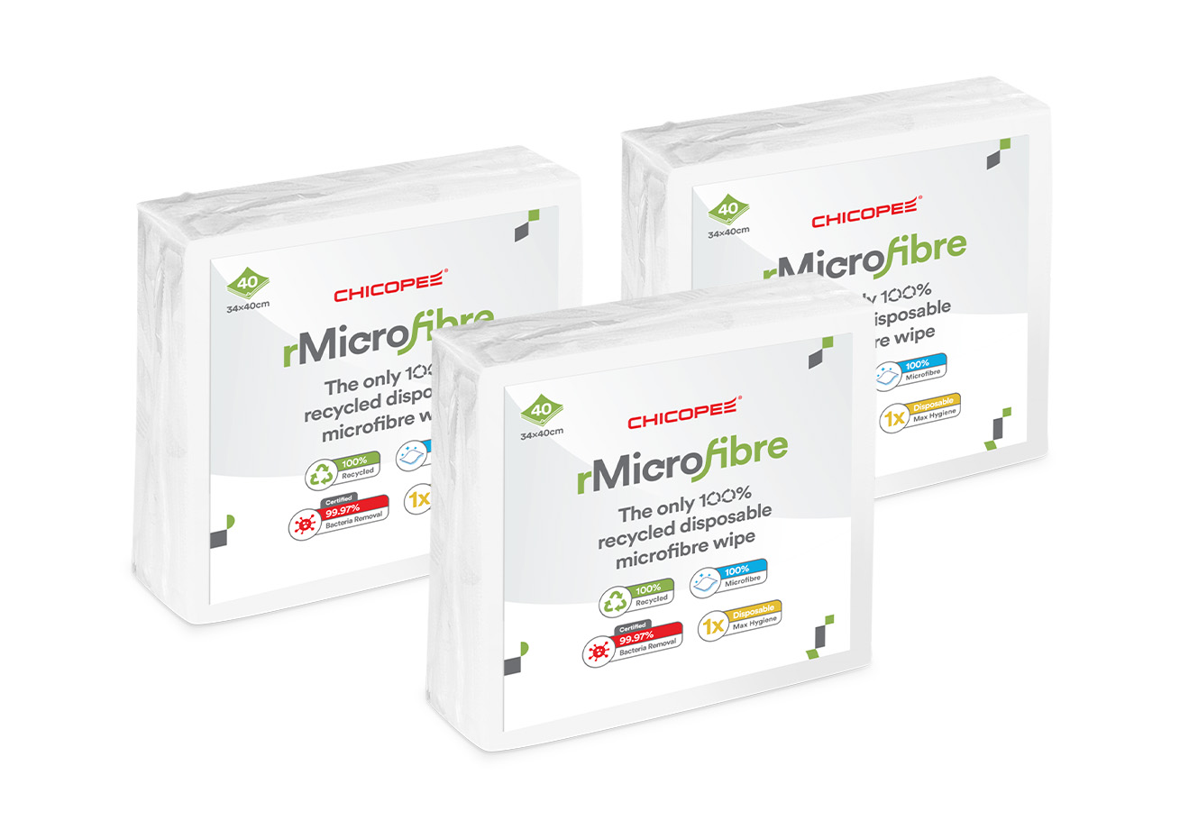 recycled microfibre pack shot